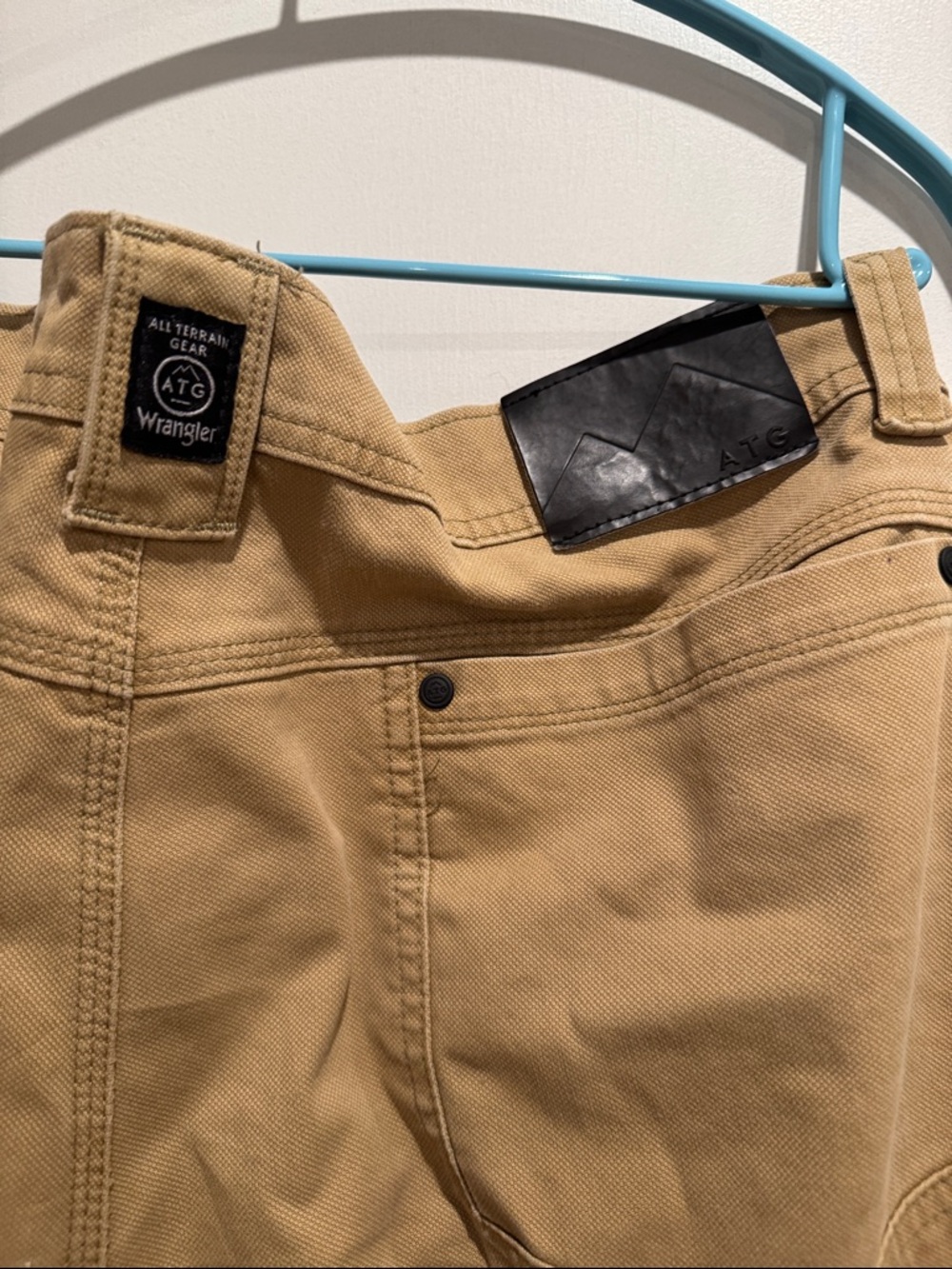 Wrangler Khaki Carpenter Chinos - Durable Men's Work Pants - Picture 7 of 10
